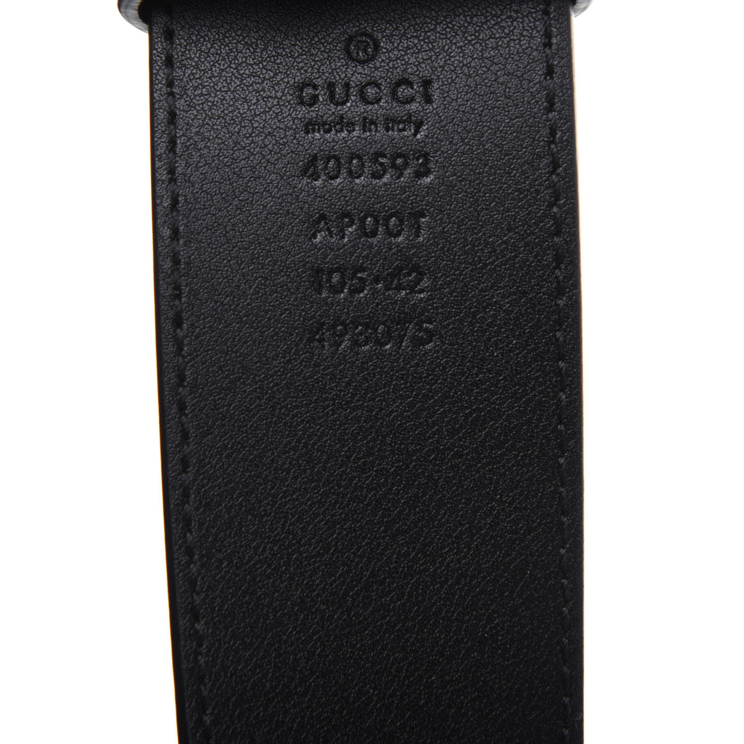 Gucci Calfskin Double G 40mm Belt 105 42 Black 3 of 6