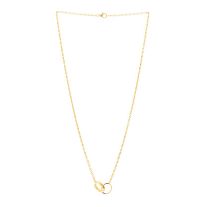 Cartier 18K Yellow Gold Interlocking LOVE Necklace 3 of 7