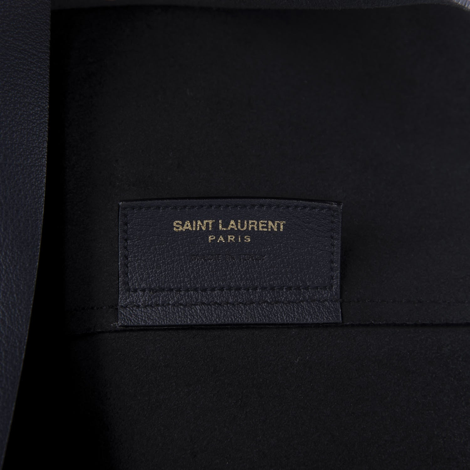 Saint Laurent Calfskin Large Shopping Tote Black 8 of 11