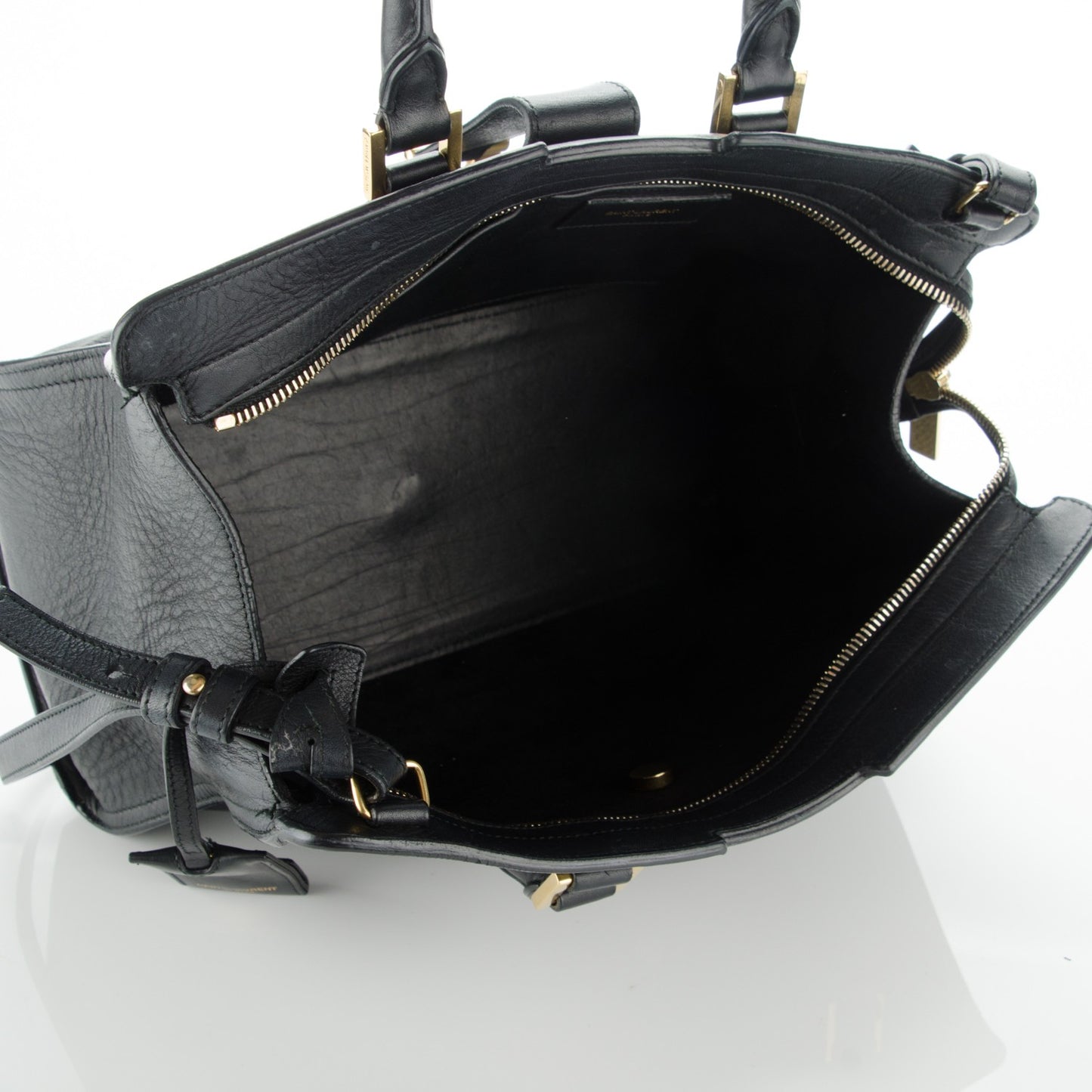 Calfskin Small Classic Y Cabas Black