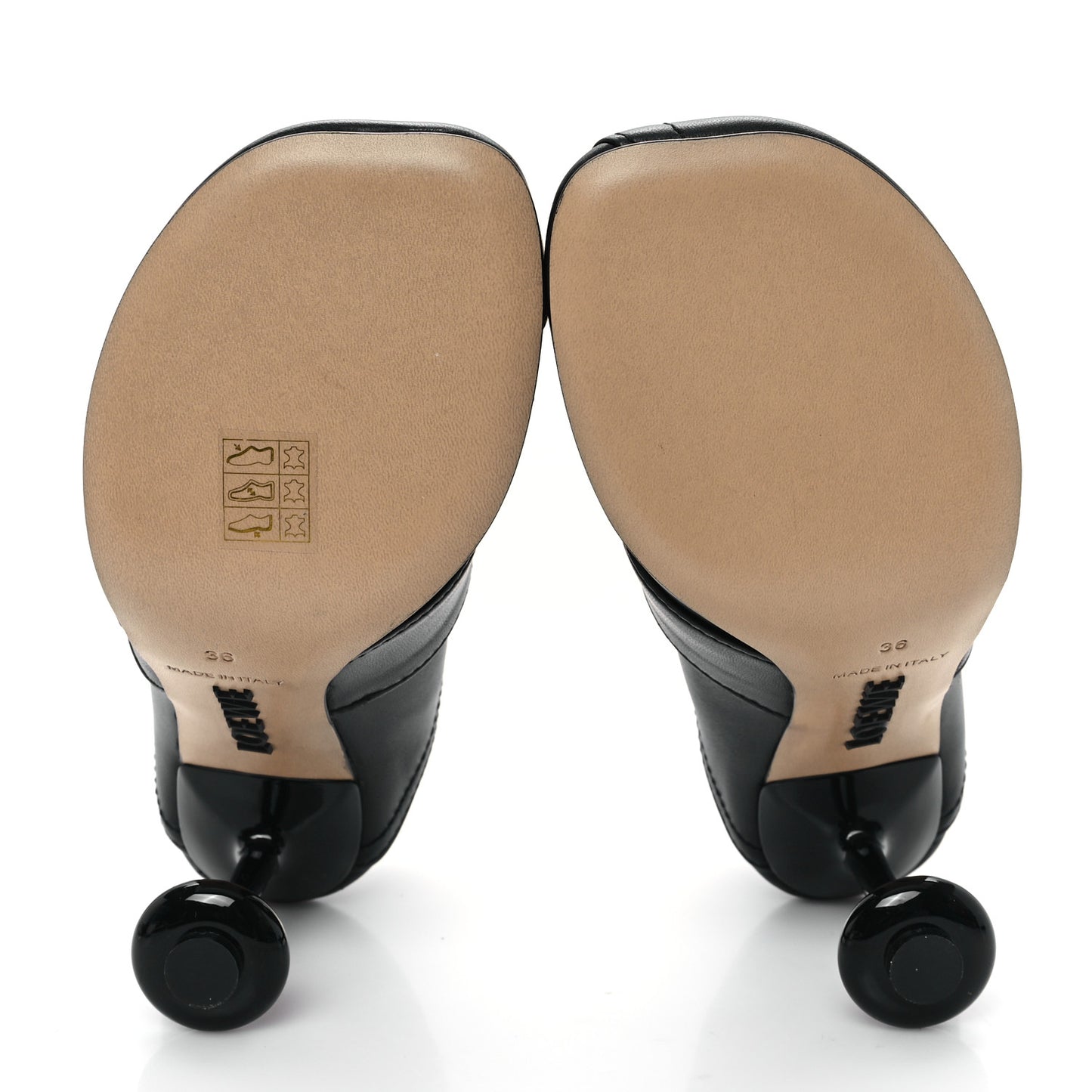 Goatskin Toy Panta 90 Pumps 36 Black