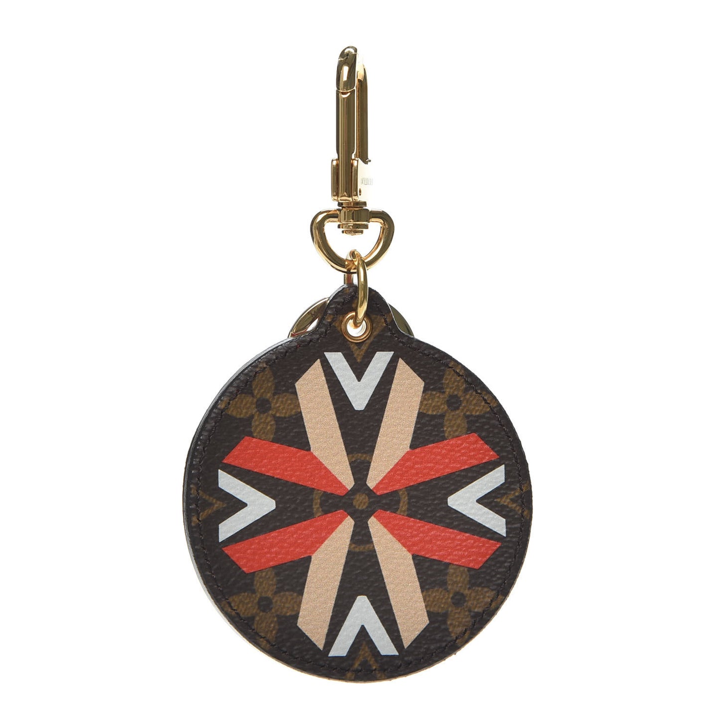 Monogram Illustre Multi V Bag Charm Key Ring