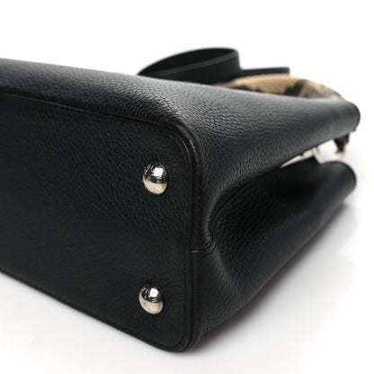 Louis Vuitton Taurillon Snakeskin Capucines PM Black 9 of 9