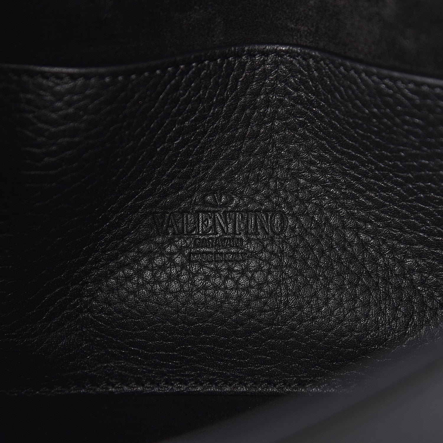Valentino Garavani Pebbled Calfskin Medium Rockstud Flip Lock Crossbody Bag Black 6 of 9