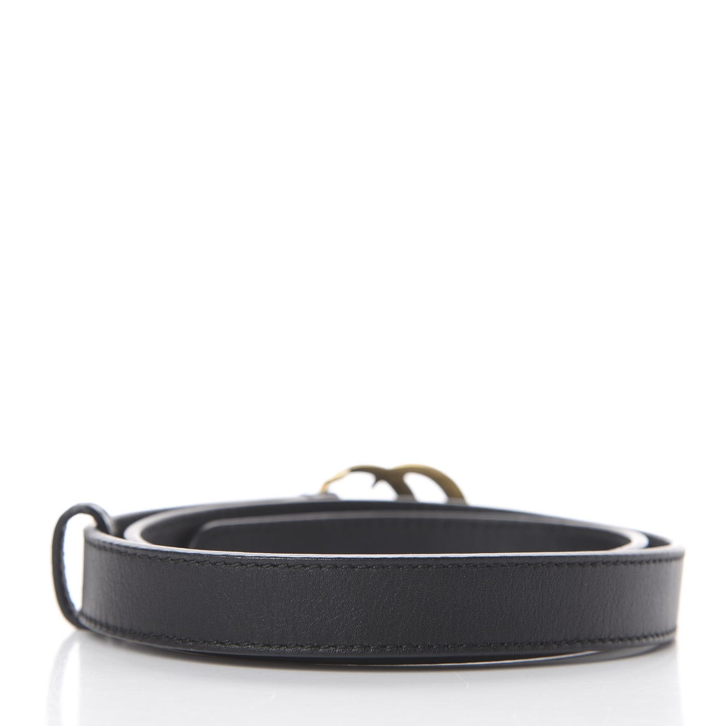 Calfskin Double G 20mm Belt 65 26 Black