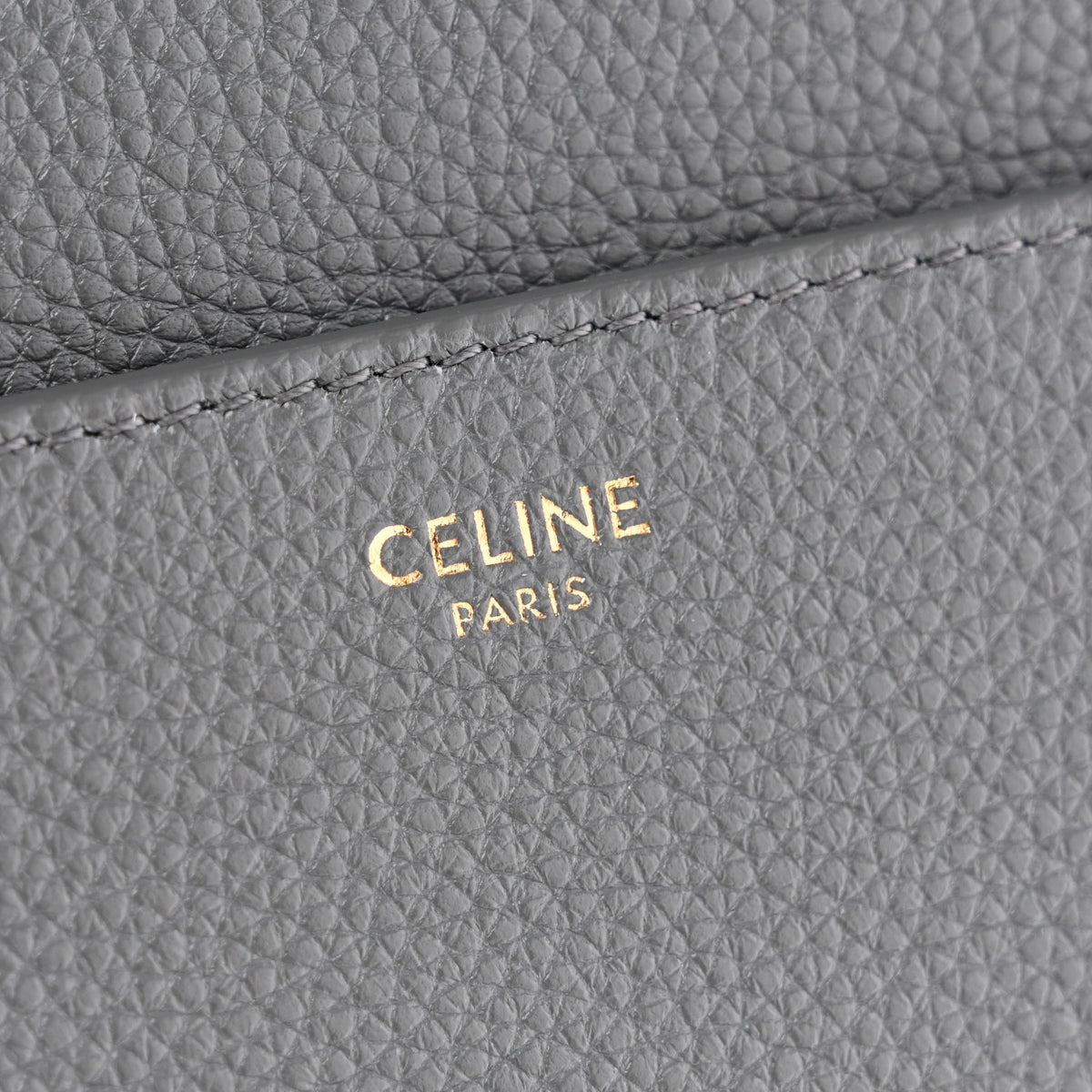 Celine Grained Calfskin Classique 16 Top Handle Bag Cloud 11 of 21