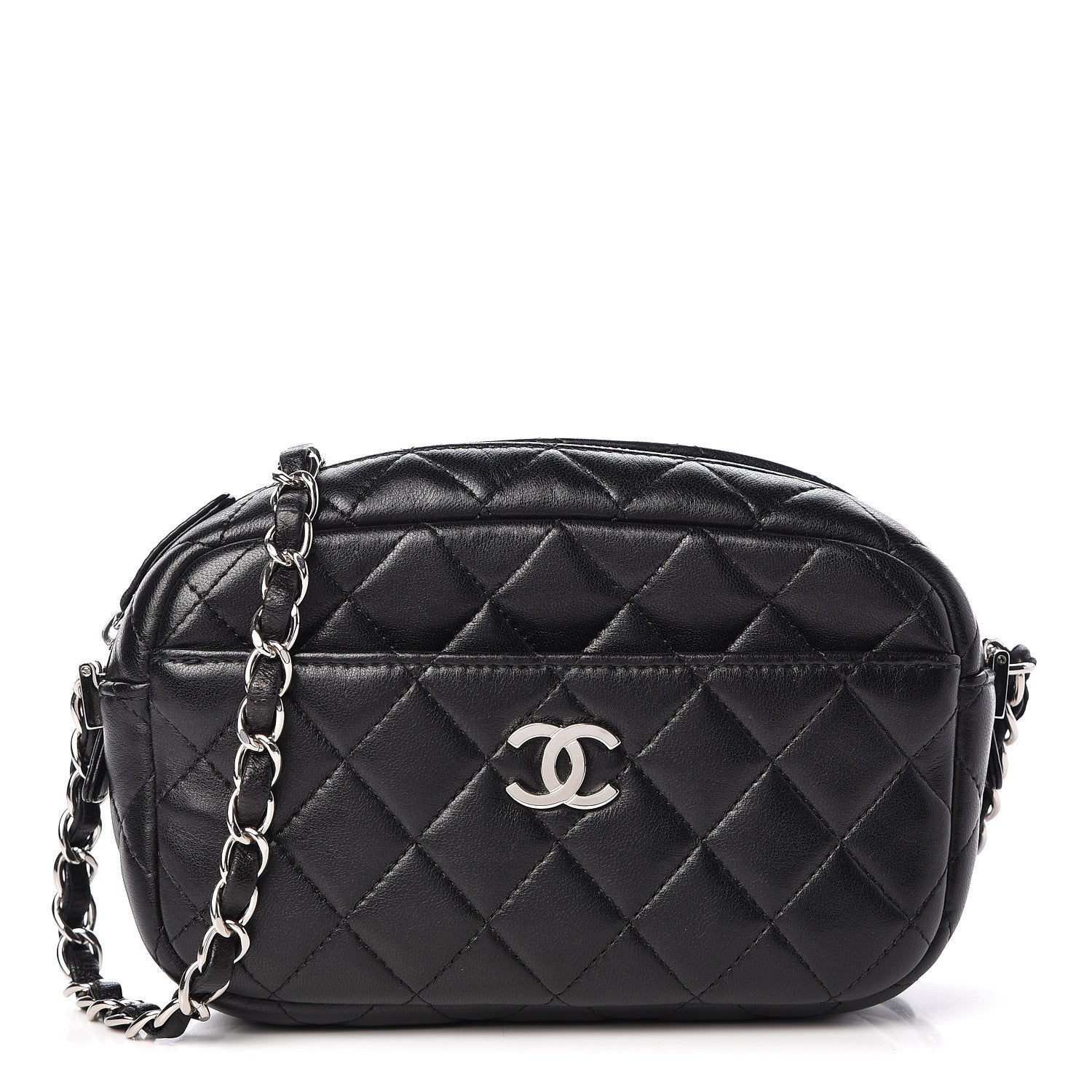 Chanel Lambskin Quilted Small Timeless Camera Case Black 1 of 18