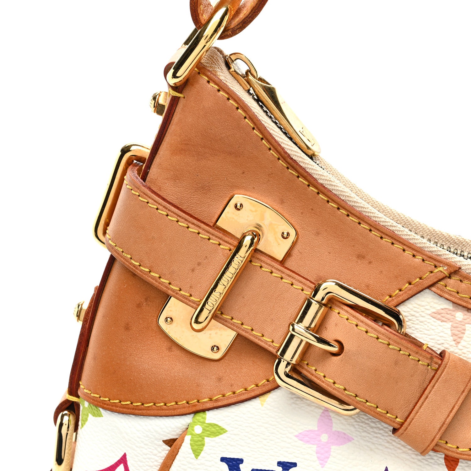 Louis Vuitton LOUIS VUITTON Monogram Multicolor Greta White 10 of 17