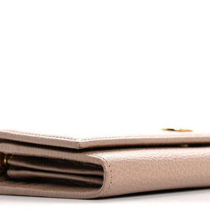 Gucci Dollar Calfskin Petite GG Marmont Wallet Chain Bag Porcelain Rose 9 of 10