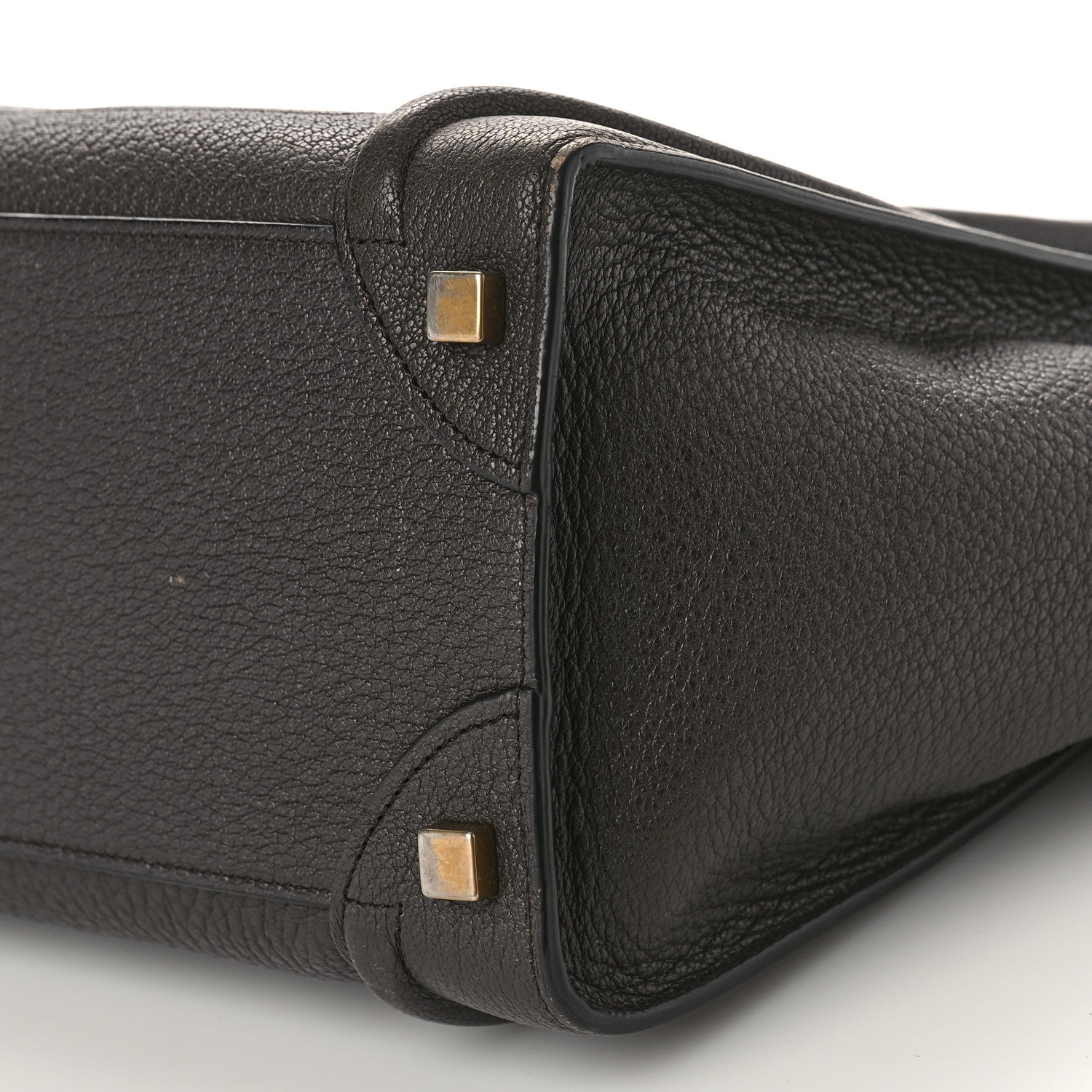 Celine Goatskin Micro Luggage Dark Taupe 9 of 11