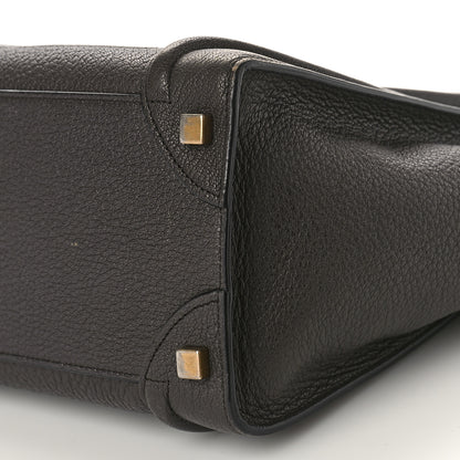 Celine Goatskin Micro Luggage Dark Taupe 9 of 11
