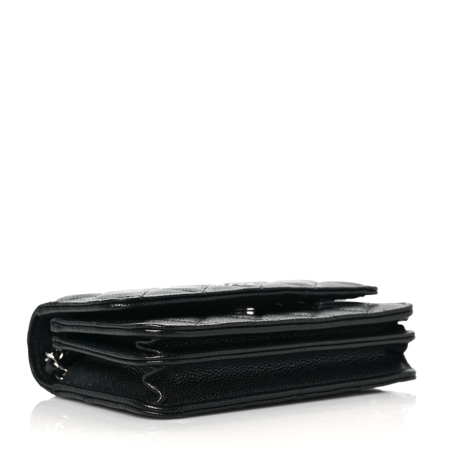 Chanel Caviar Quilted Mini Wallet On Chain WOC Black 4 of 9