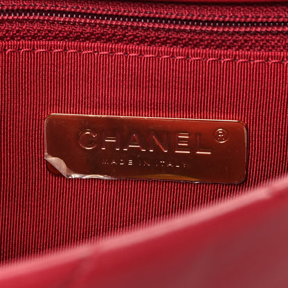 Chanel Lambskin Quilted Medium Chanel 19 Flap Red 6 of 10