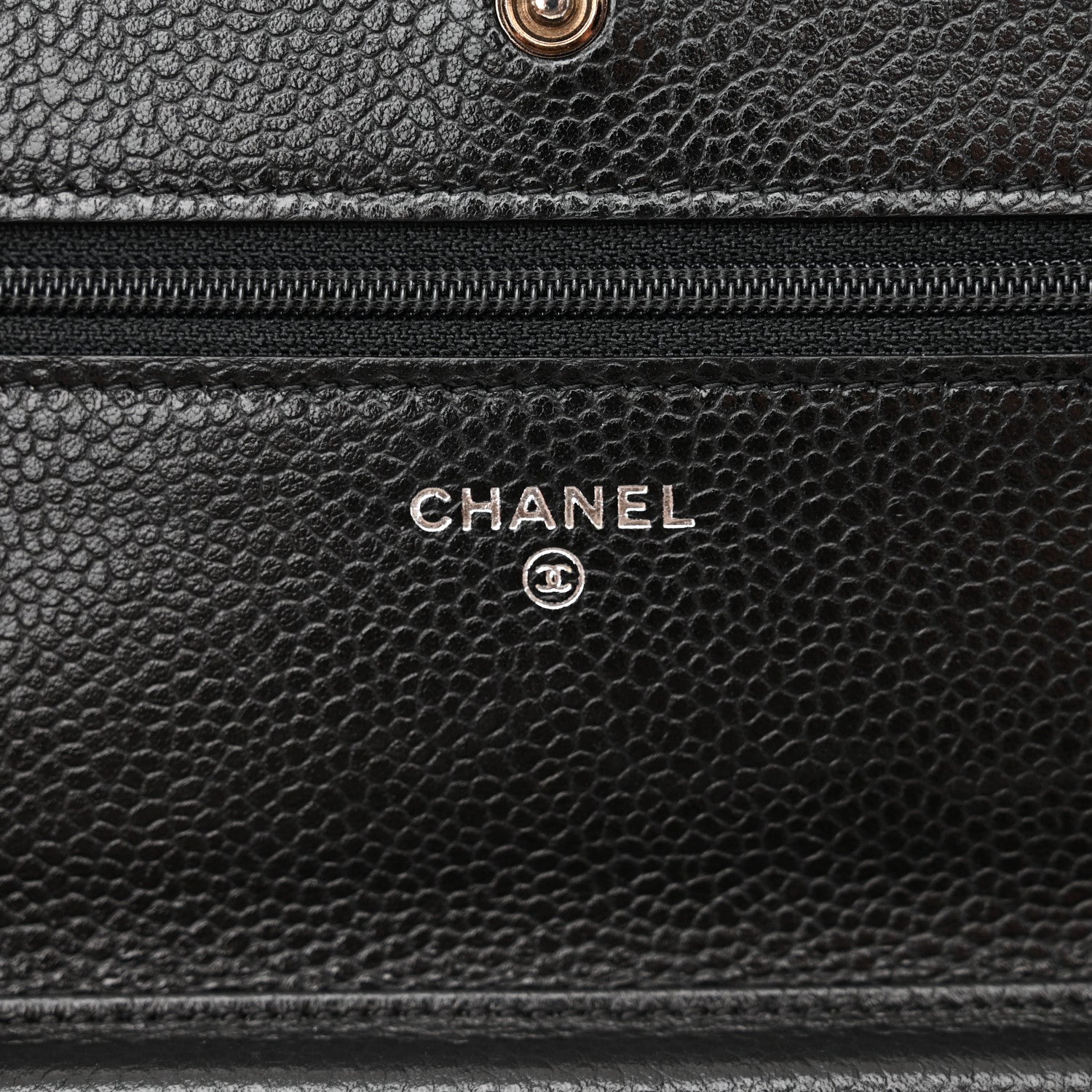 Chanel Caviar Quilted Wallet on Chain WOC Black 6 of 13