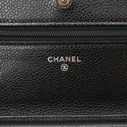 Chanel Caviar Quilted Wallet on Chain WOC Black 6 of 13