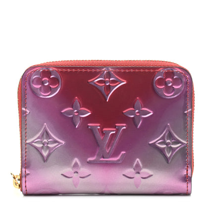 Louis Vuitton Metallic Vernis Degrade Zippy Coin Purse Pink Red 1 of 6