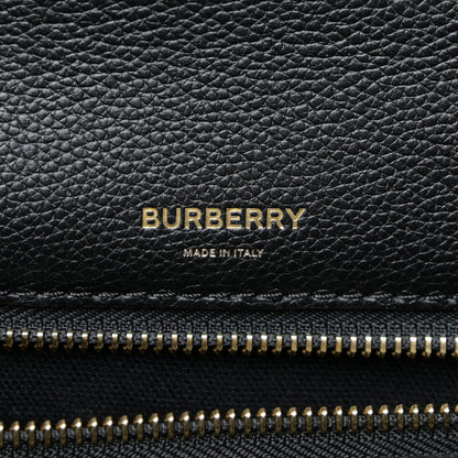 Burberry Grainy Calfskin Large Title Bag Black 8 of 14