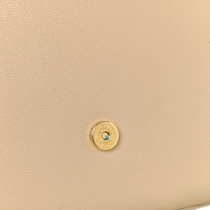 Saint Laurent Grain De Poudre Medium Monogram Kate Satchel Nude Powder 12 of 12