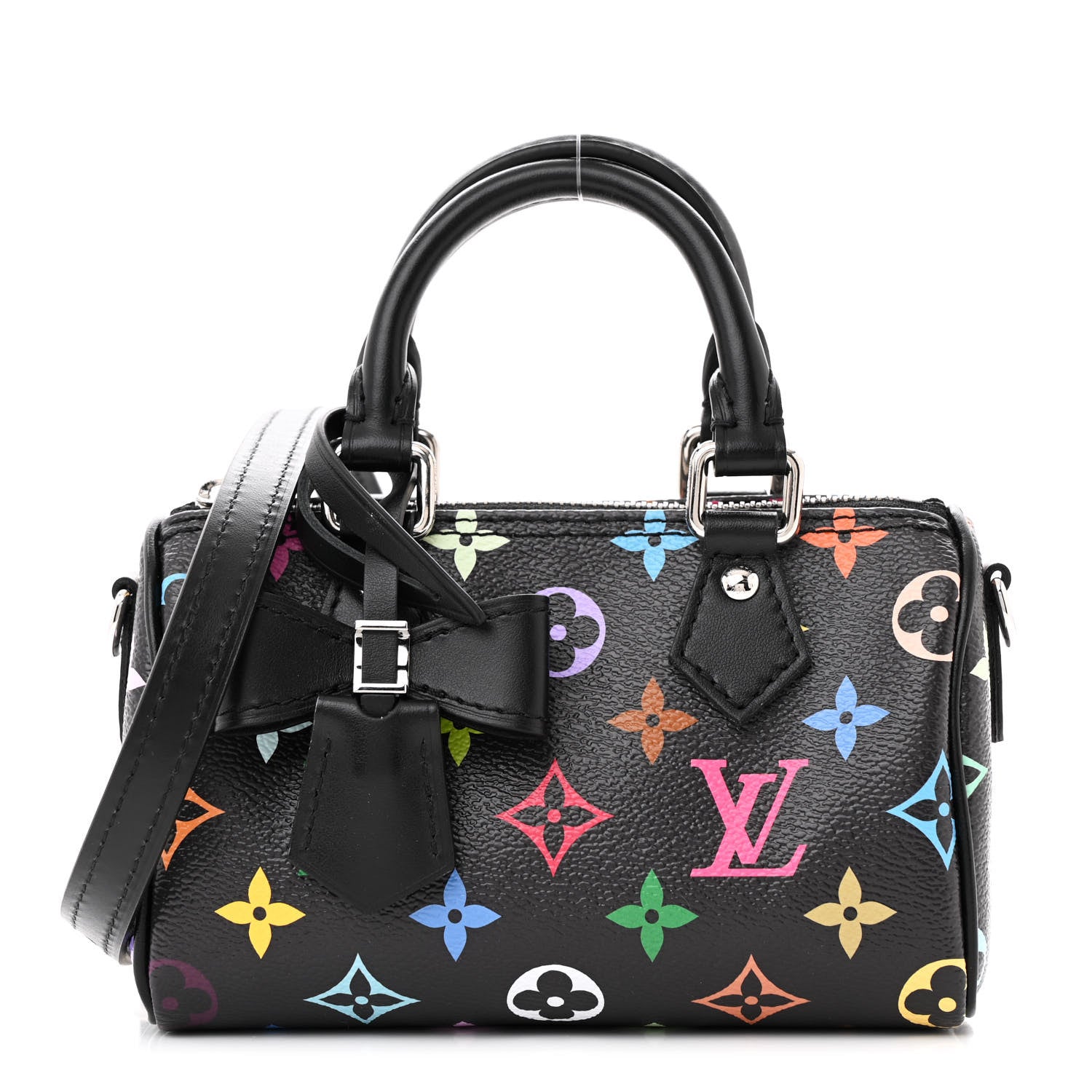 LOUIS VUITTON なの　SPEEDY Louis Vuitton LV X TM Monogram Multicolor Nano Speedy Black