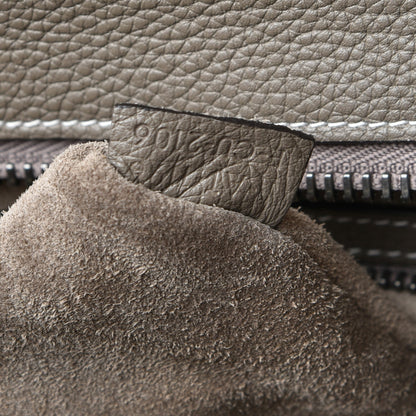 Celine Drummed Calfskin Mini Luggage Souris 7 of 9