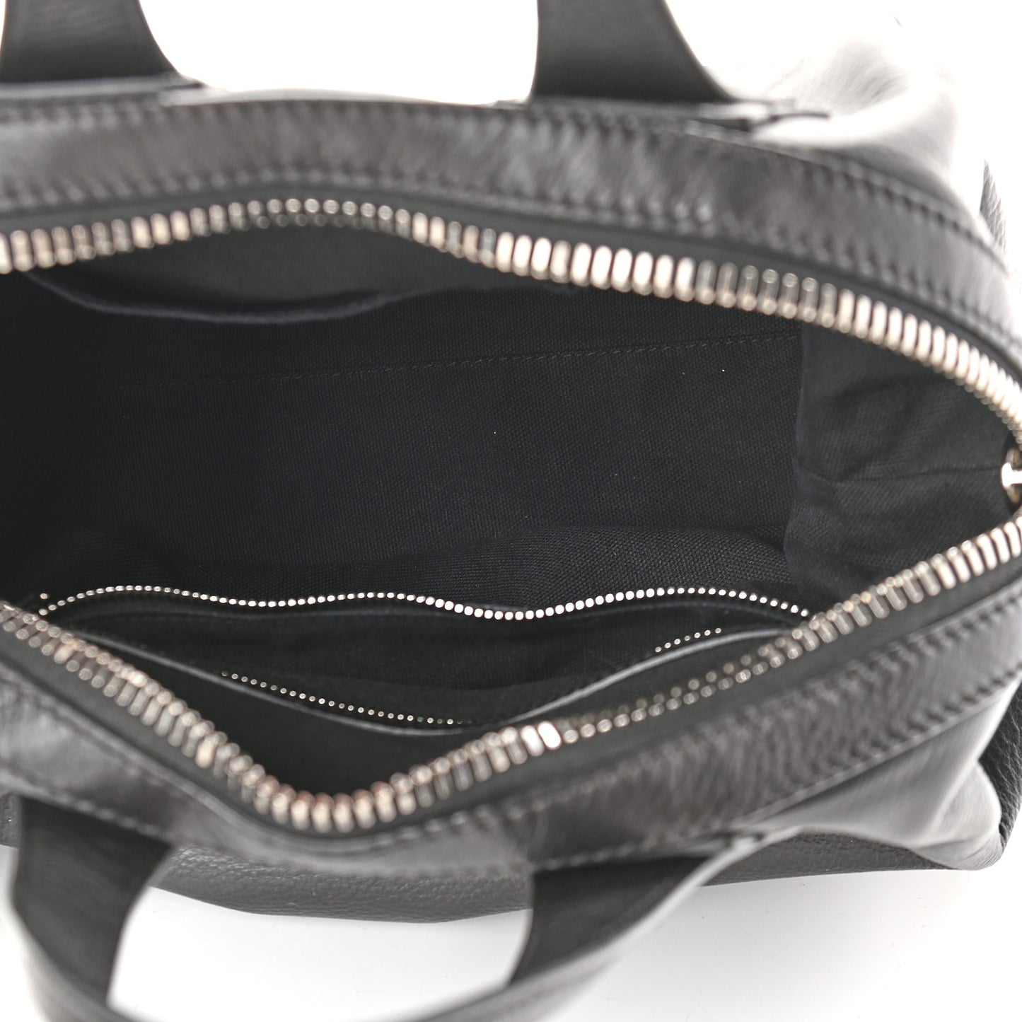 Pebbled Calfskin Small Nightingale Black