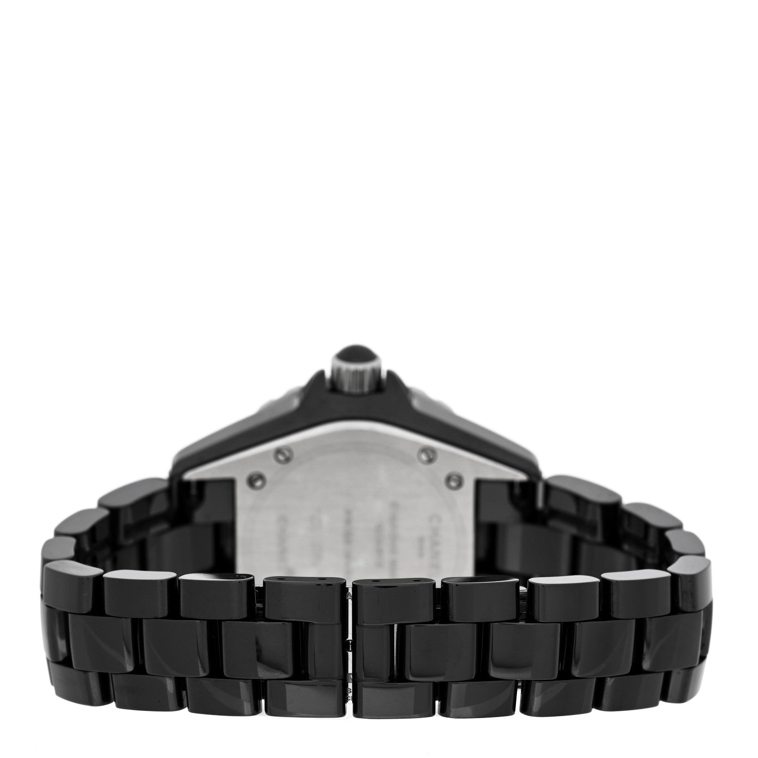 Chanel Stainless Steel Ceramic 33mm J12 Quartz Watch Black 3 of 4