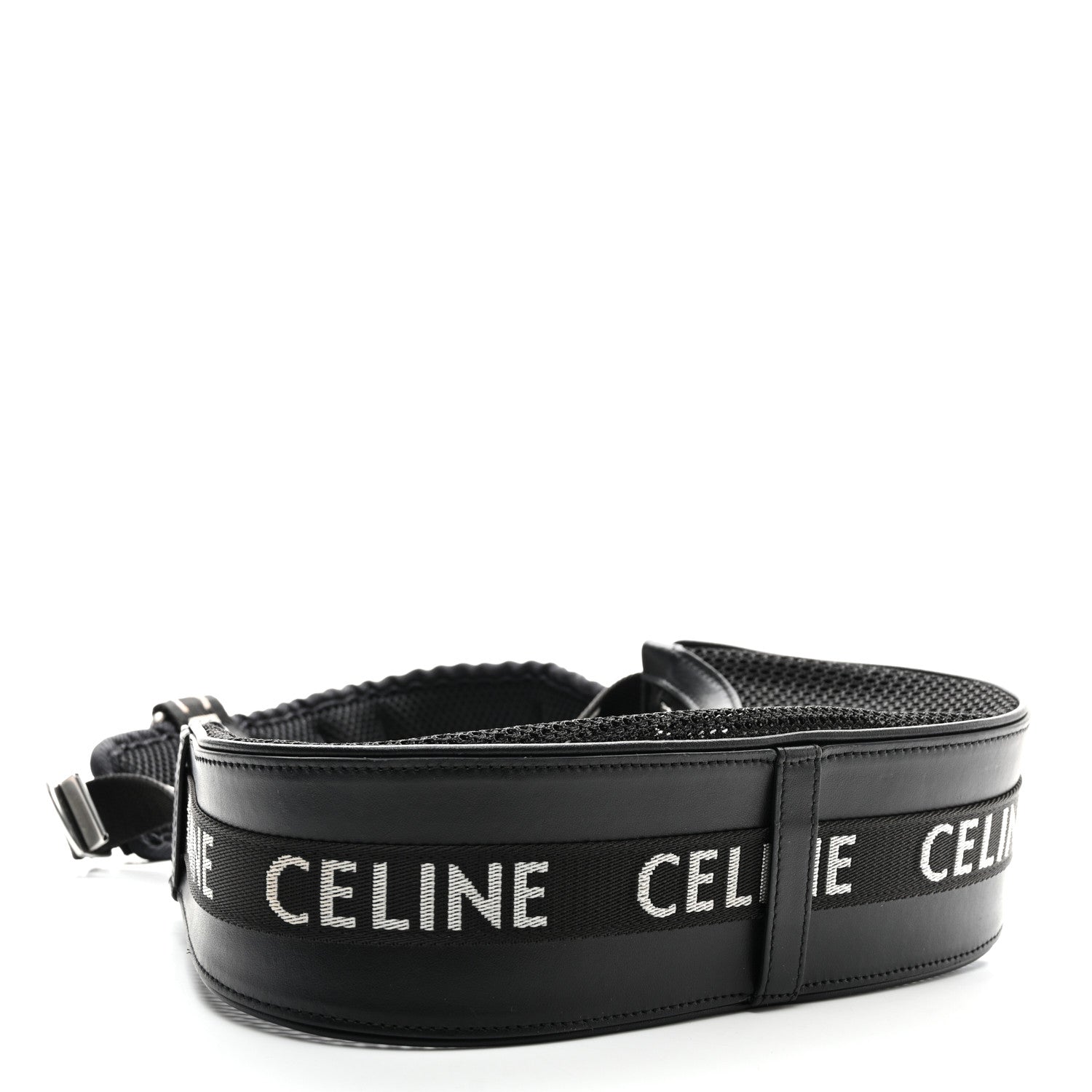 Celine Mesh Ava Trekking Shoulder Bag Black 4 of 10