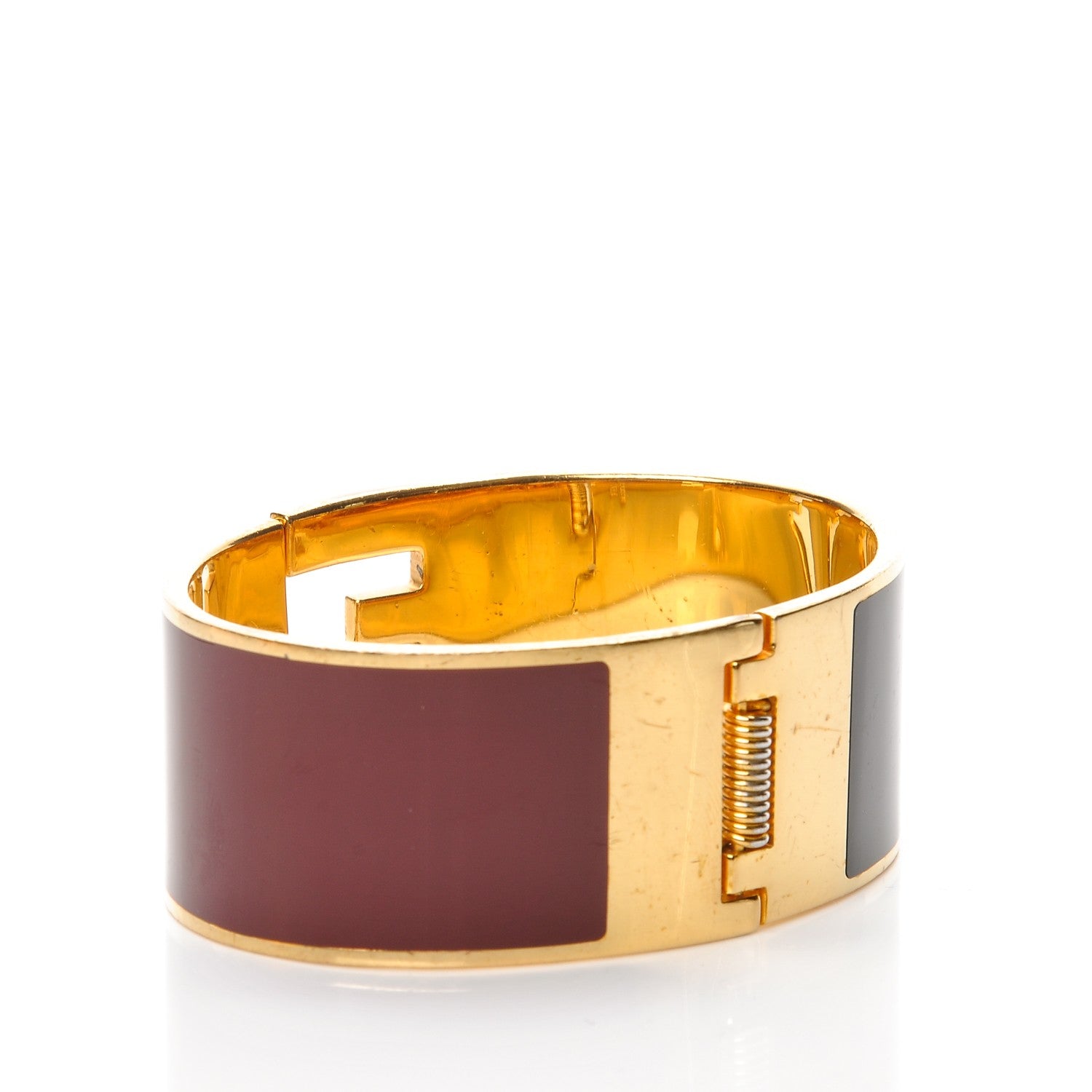 Fendi Enamel Fendista Medium Bracelet Gold Navy Rosso 3 of 6