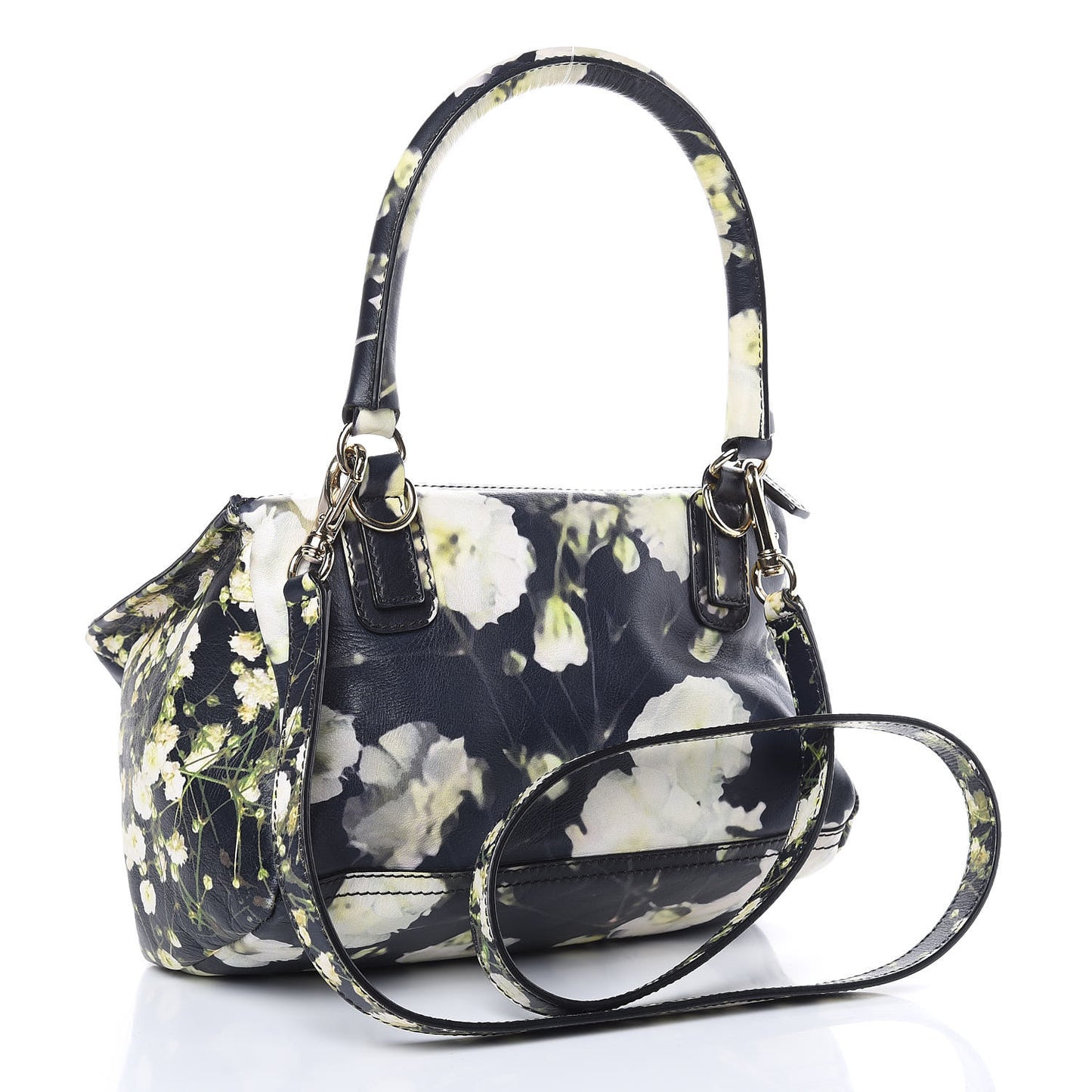 Lambskin Baby's Breath Print Medium Pandora Black