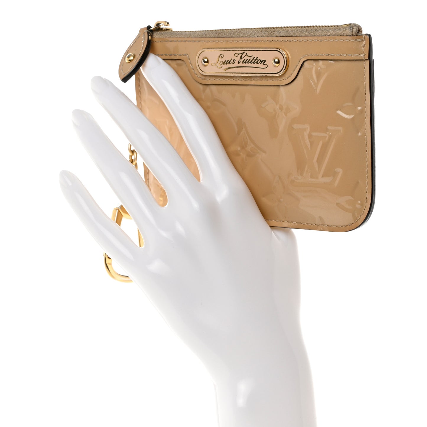 Vernis Key Pouch Blanc Corail