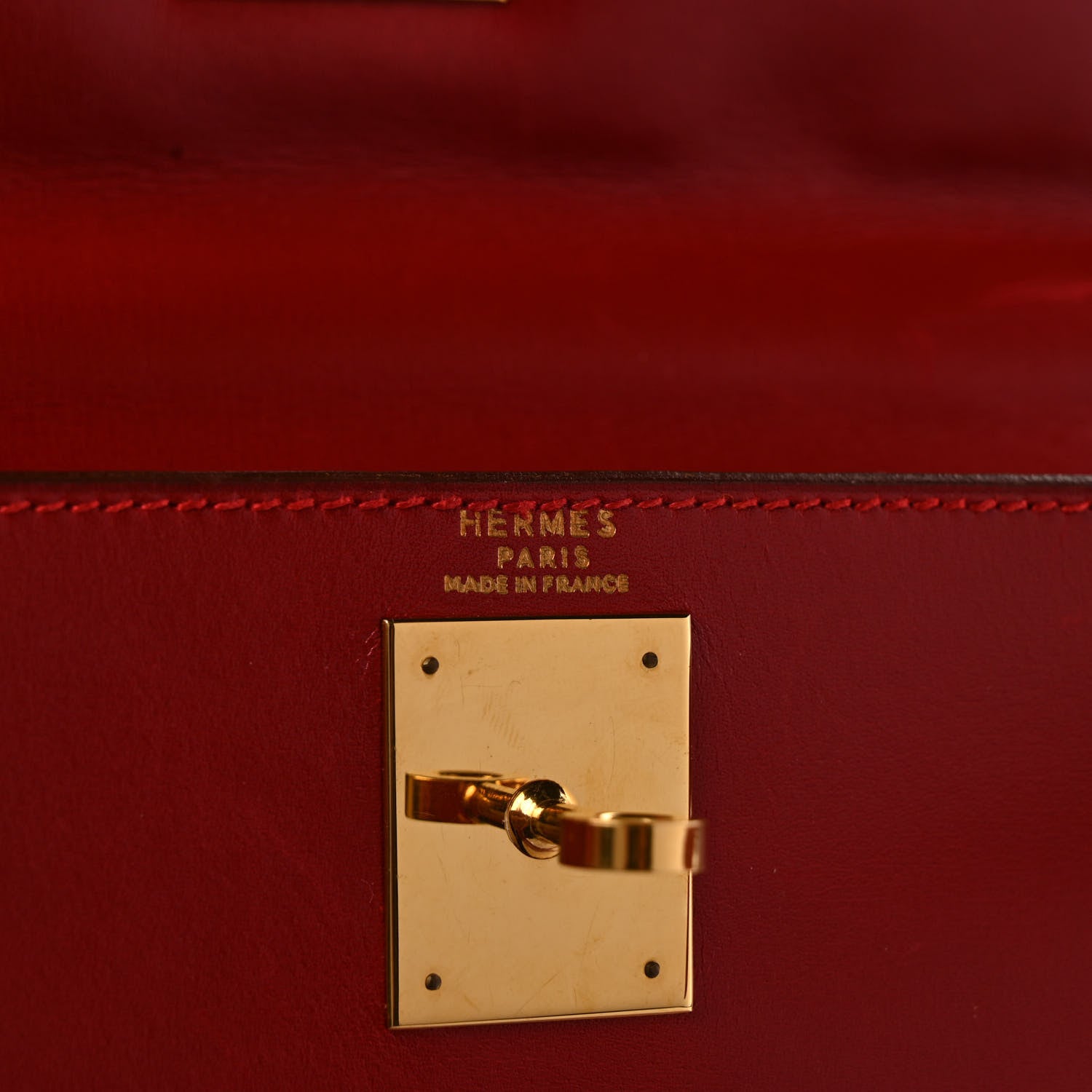 Hermes Box Kelly Retourne 28 Rouge Vif 5 of 9