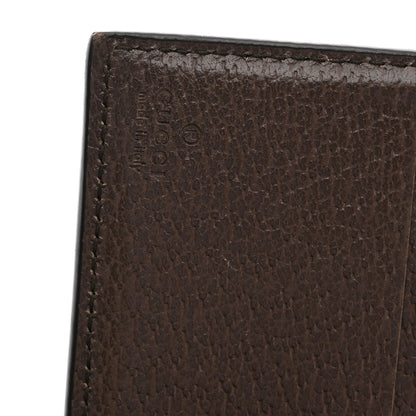 Gucci GG Supreme Monogram Web Ophidia French Flap Wallet Beige New Acero 7 of 8