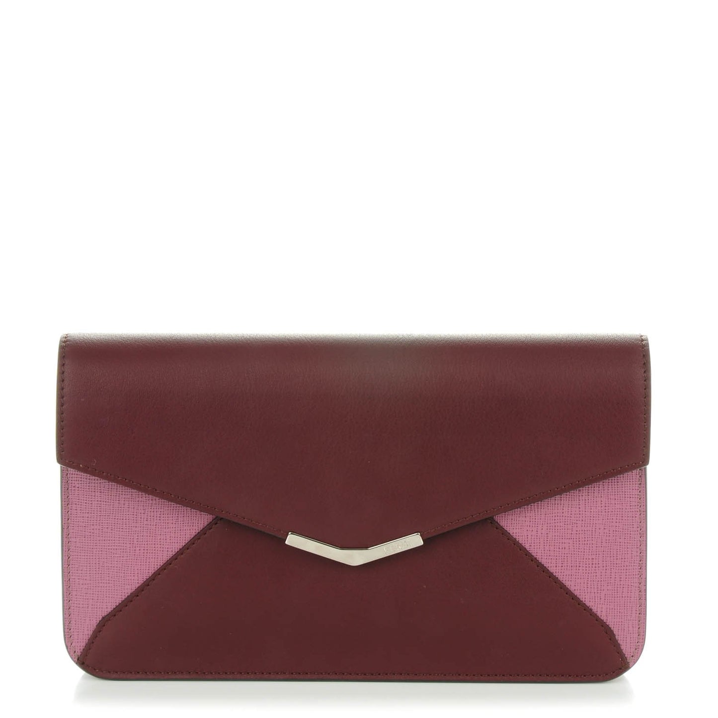 Calfskin Vitello Elite 2Jours Clutch Bordeaux