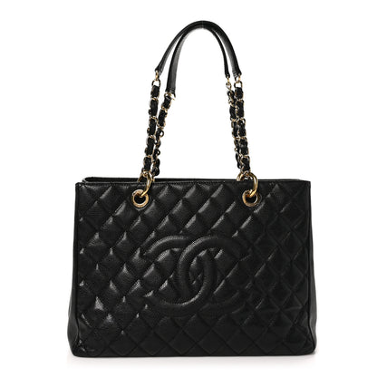 Chanel Caviar Quilted Grand Shopping Tote GST Black 1 of 10