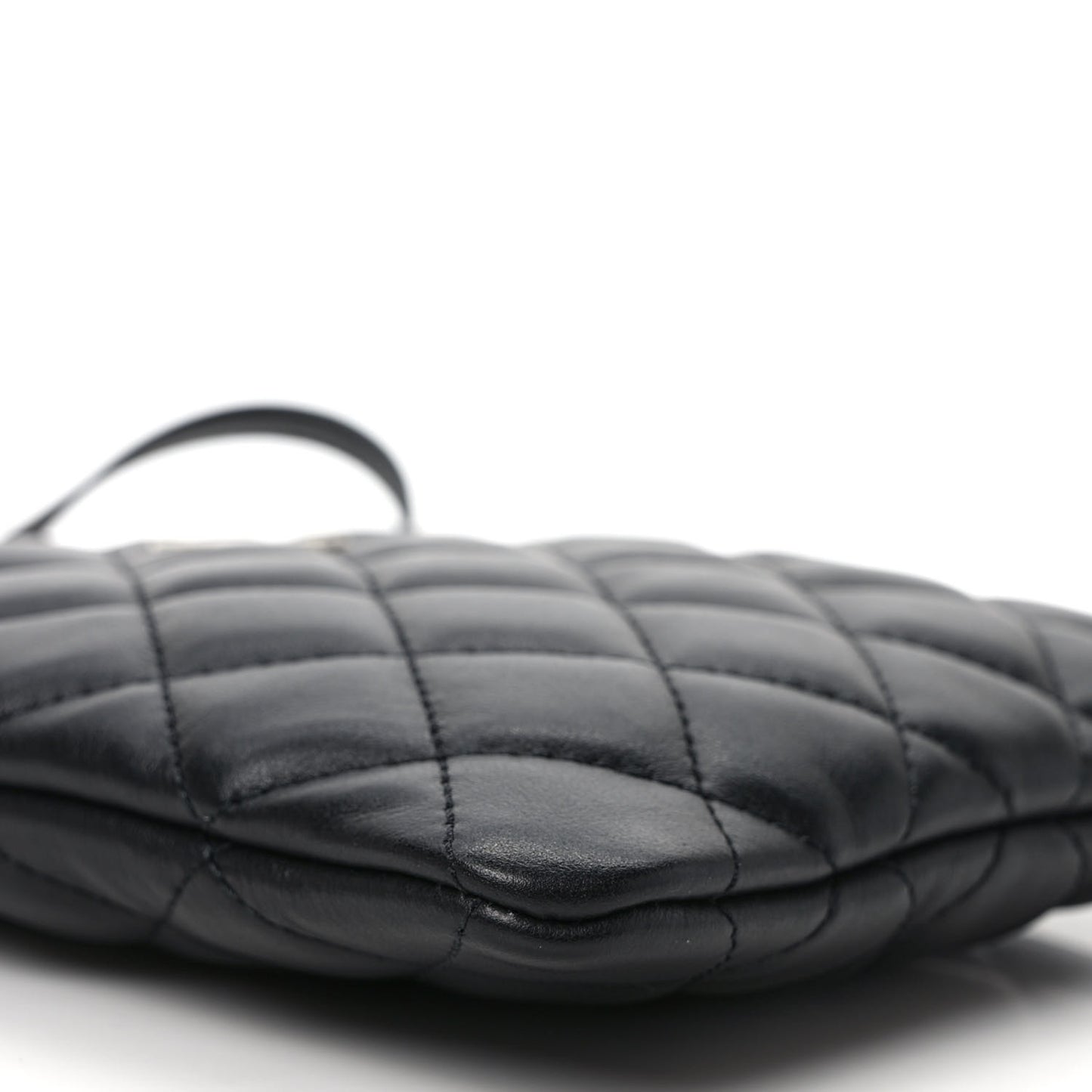 Lambskin Quilted Crossbody Bag Black
