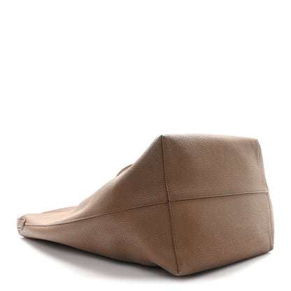 The Row Grained Calfskin Large N/S Park Tote Dark Olive 4 of 11