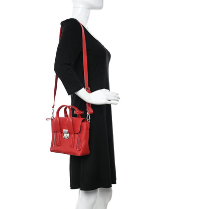 3.1 Phillip Lim Textured Calfskin Mini Pashli Satchel Red 2 of 14