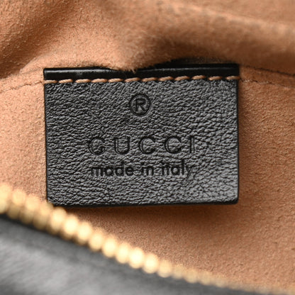 Gucci Monogram Matelasse Diagonal Small GG Marmont Chain Shoulder Bag Beige Black 6 of 11