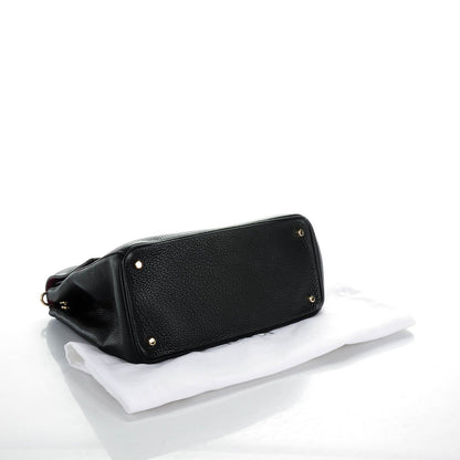 Christian Dior Bullcalf Medium Be Dior Flap Black Fraise 4 of 8