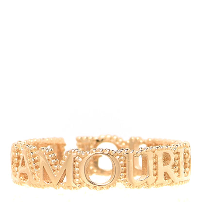 Gucci 18K Yellow Gold L'Aveugle Par Amour Ring 52 6 3 of 5