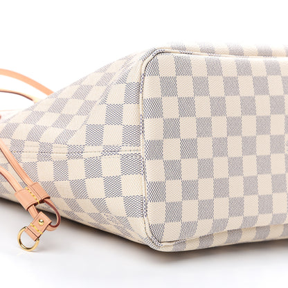 Louis Vuitton Damier Azur Neo Neverfull MM Rose Ballerine 9 of 10