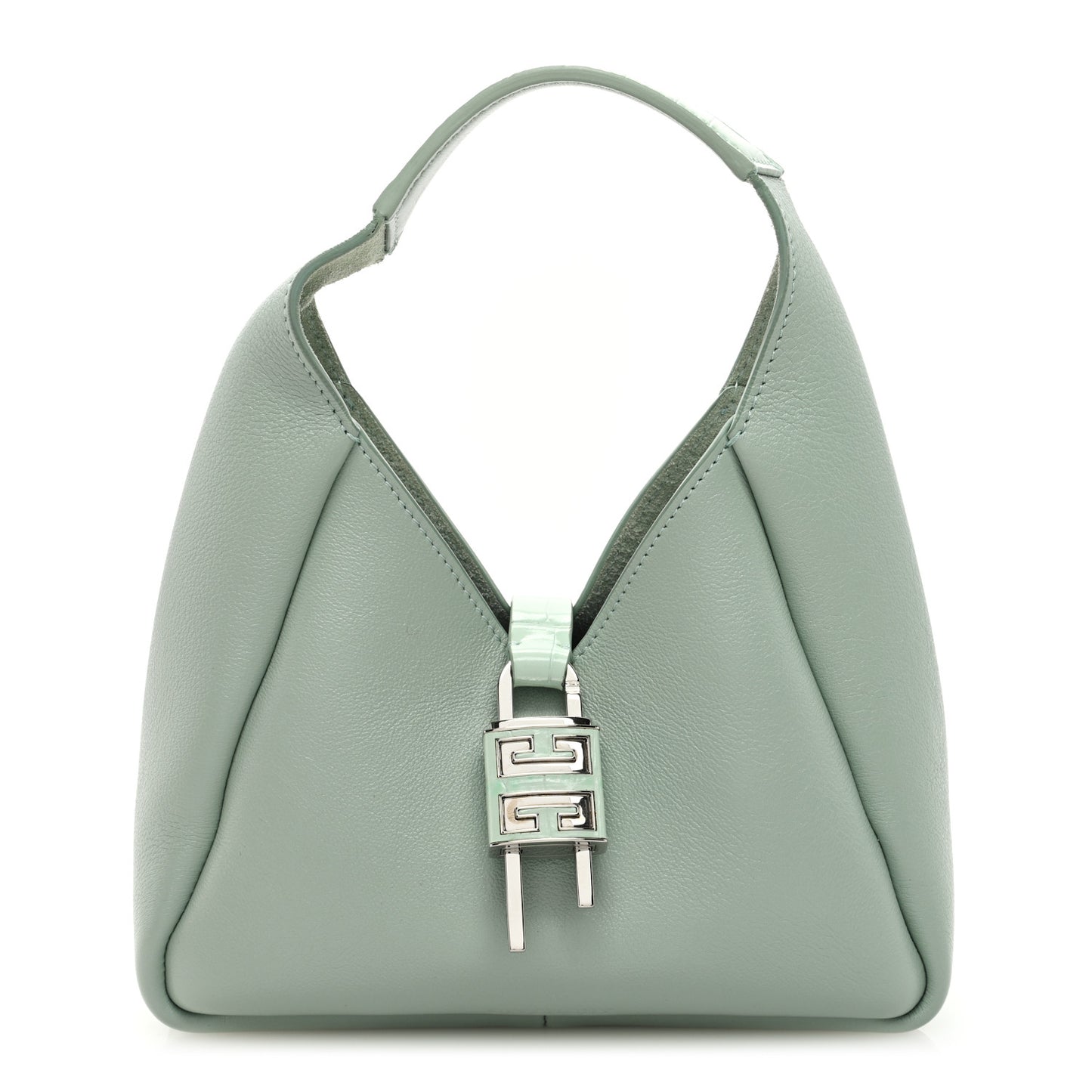Textured Calfskin Mini G Hobo Celadon