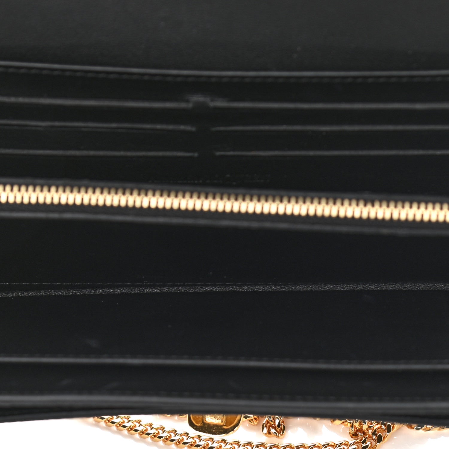 Alexander McQueen Pebbled Calfskin Skull Wallet on Chain Black 5 of 11