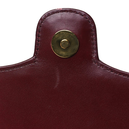 Gucci Vitello Palmellato Lux Small Arli Flap Shoulder Bag Vintage Bordeaux 11 of 12