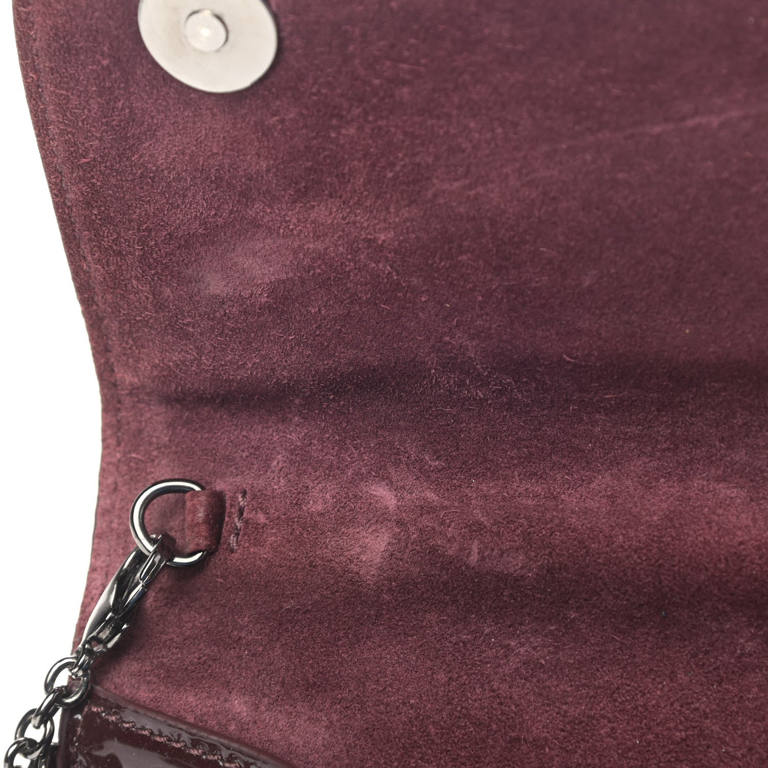 Christian Louboutin Patent Riviera Clutch Lie De Vin 10 of 11