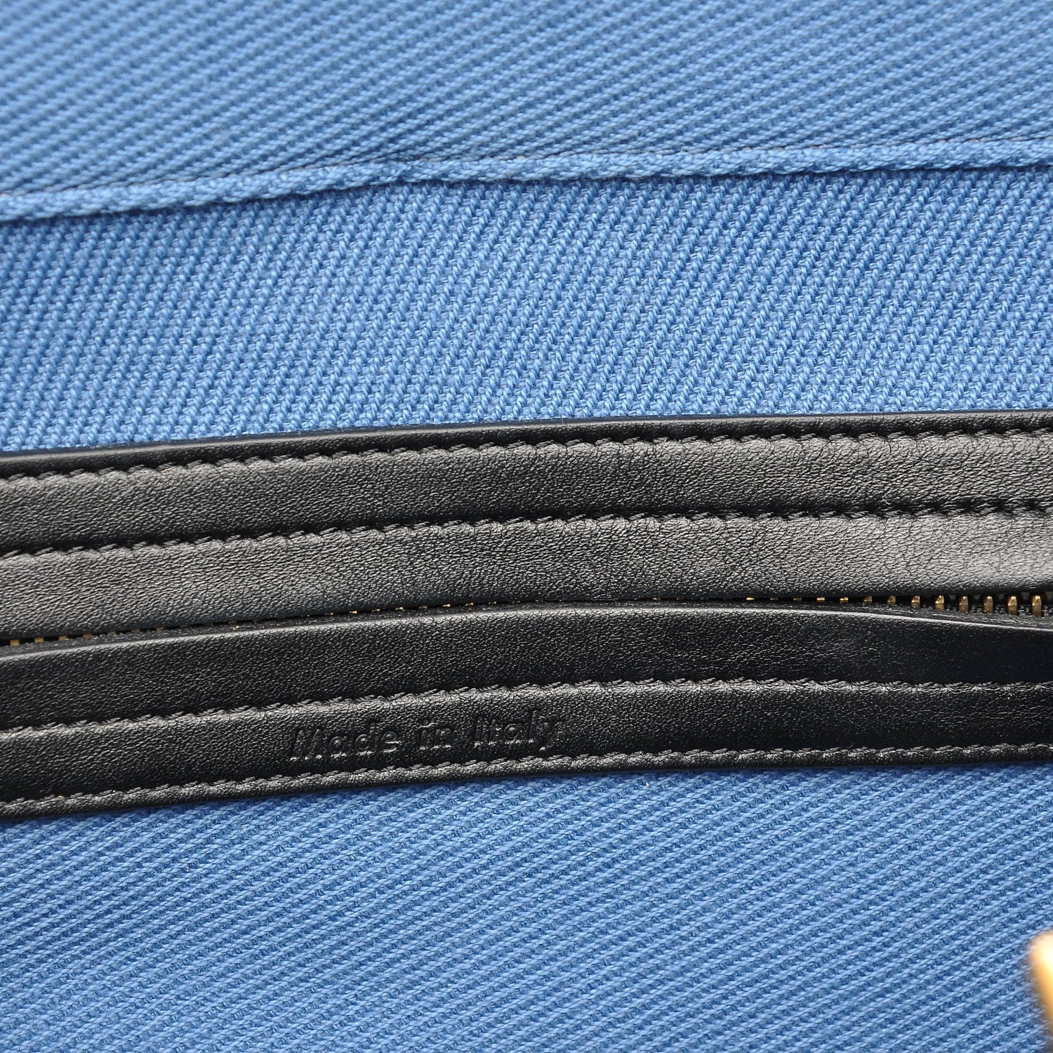 Celine Cotton Canvas Medium Phantom Luggage Blue 6 of 9