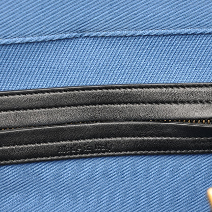 Celine Cotton Canvas Medium Phantom Luggage Blue 6 of 9