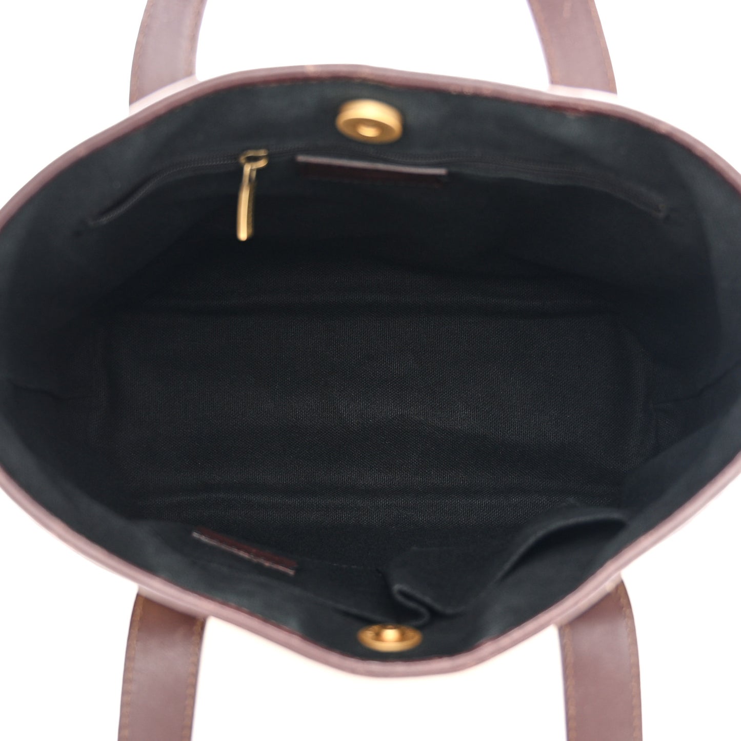 Haymarket Check Studded Tote Chocolate