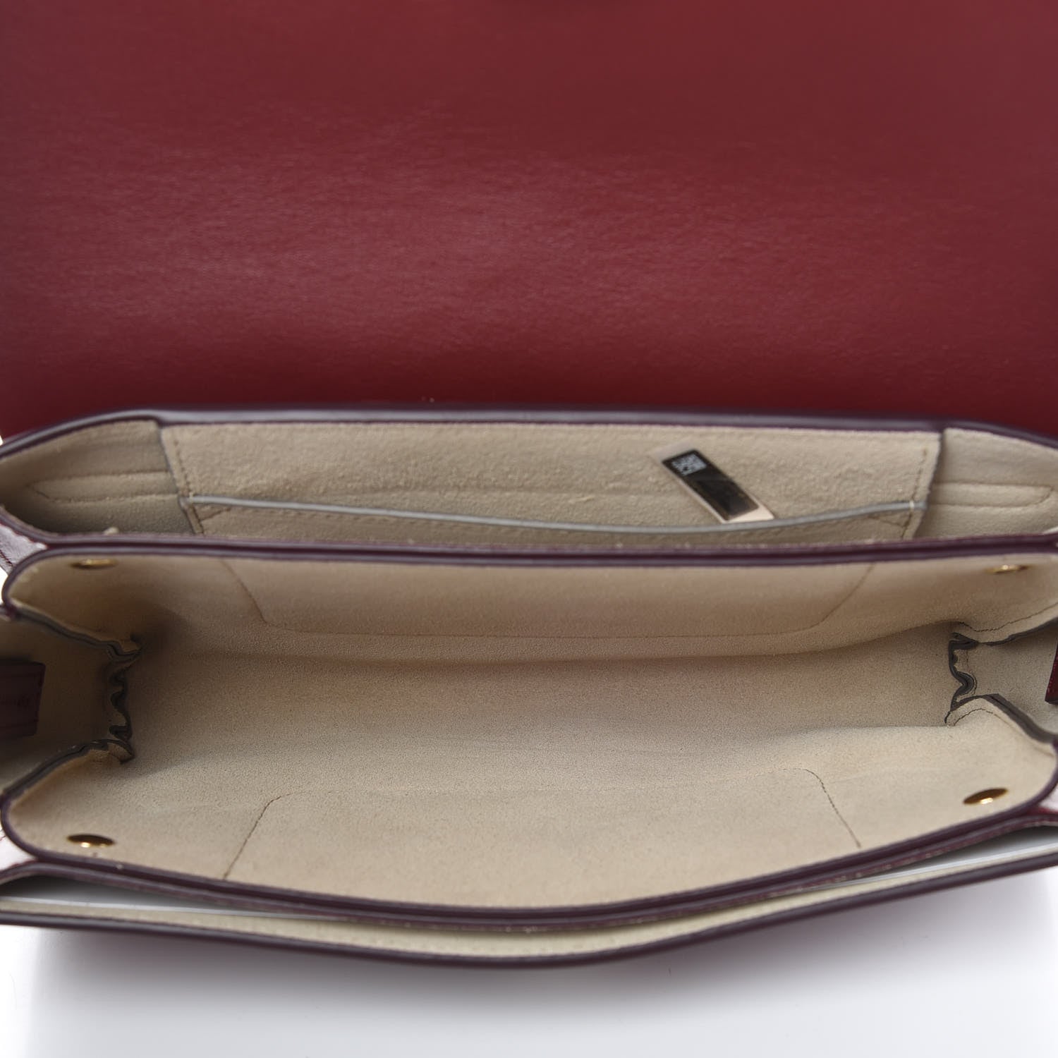Chloe Suede Calfskin Small Faye Shoulder Bag Plum Purple 7 of 10