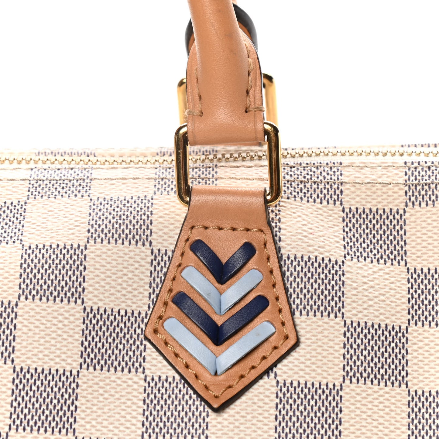 Damier Azur Braided Speedy Bandouliere 30 Blue